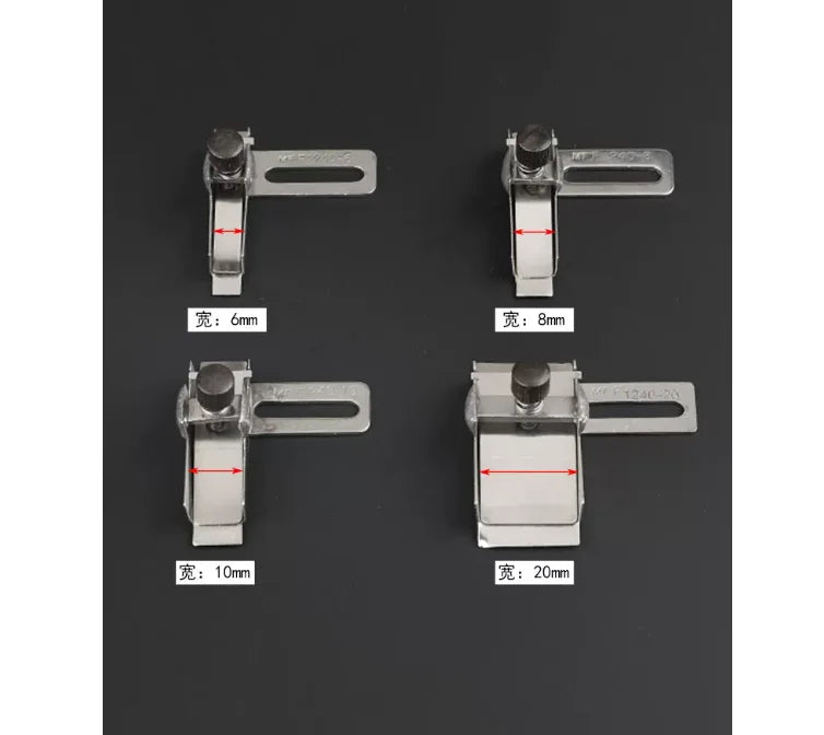 Industrial Overlock Machine Sewing Rubber Band Holder Clamp Elastic Adjustable Control