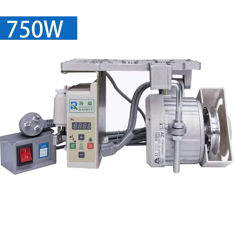 Sewing Machine Energy Saving Motor 220V Flatbed Twin Needle Machine Hemming Industrial Brushless Servo Silent Sewing Machine