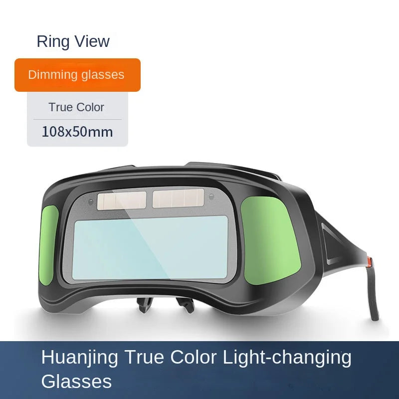 True Color Smart Auto Darkening Welding Goggles with Clear Inner Lenses Solar Welder Eyes Glasses Anti-glare Welder Glasses