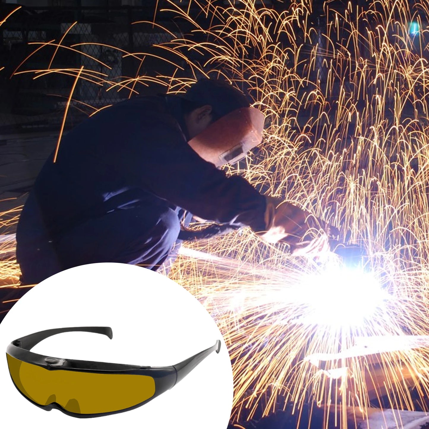 Protective Welder Glasses Convenient Anti-glare Argon Arc Welding Goggles Safety Working Eyes Protector for Torching Welders