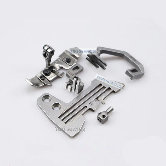 industrial sewing machine parts Guage set for SIRUBA 747  E809/H445/D575/P253E-4/KG142 needle plate pressure foot feed dog clamp