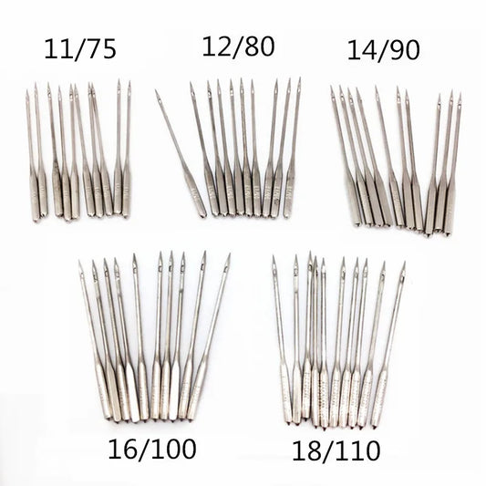 10PCS/Pack Household Sewing Machine Needles 11/75 12/80 14/90 16/100 18/110 Home Sewing Needle DIY Sewing Accessories