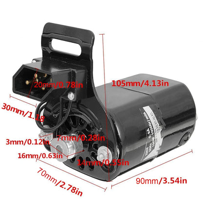 220V 180W 10000RPM Electric Sewing Machine Motor Set Home Sewing Machine Accessories Black Motor With Foot Control Pedal