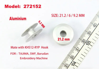 10/20Pcs Aluminum Bobbins Industrial Sewing Machine Juki Singer Consew Brother Jack Siruba Kansai Typical Zojie Yamato Bobbins