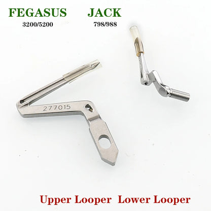 Overlock Sewing Machine Looper 277015  Upper Looper 277010A Lower Looper 277018 Chainstitch Looper Fit PEGASUS EX3200 JACK 798