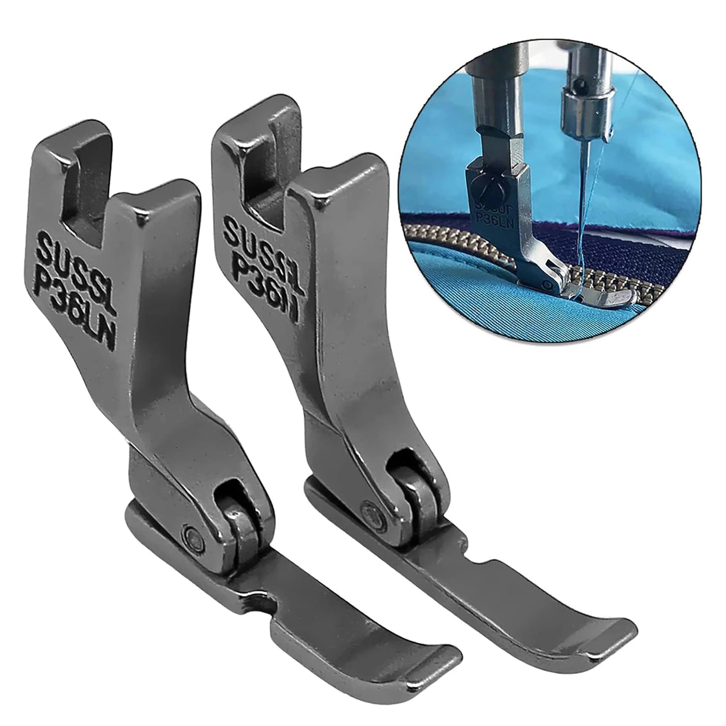 #P363+P36N+P36LN Zipper Presser Foot Set Left Right & Center For Juki Singer Brother Juki Industrial Sewing Machine Accessorie