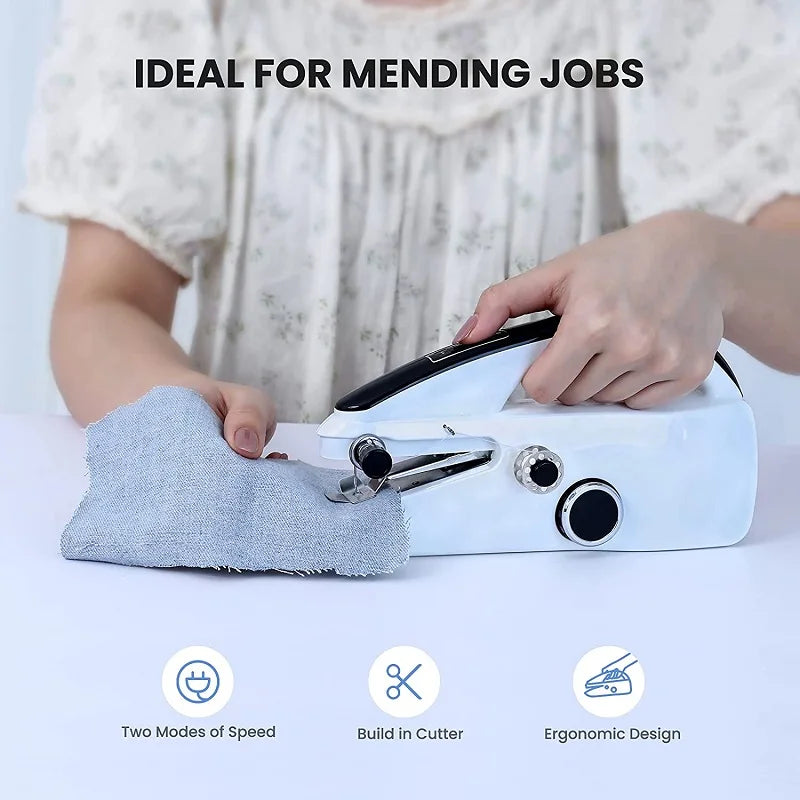 Handheld Mending Machine Plastic 2 Speed Single Thread Stitching Electric Sewing Small Gadget Dropshipping Mini Sewing Machine