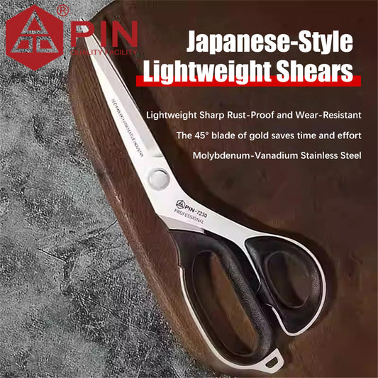 Professional Heavy Duty Sewing Scissors 8/10/12 Inch Set Industrial Strength Fabric Shears for Denim Leather & Quilting Supplies