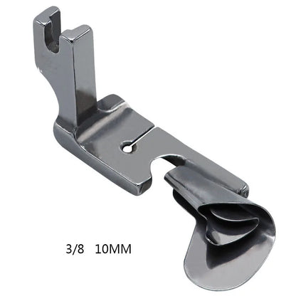1 PC Industrial Sewing Machine Curved Hemming Foot Silk Chiffon Skirt Crimping Presser Foot Hem Pull Tube Presser Foot
