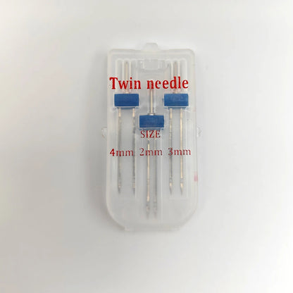 3Pcs/Set Double Needles Size 2/3/4mm And Wrinkled 9 Grooves Sewing Presser Foot Multifuctional Sewing Machine Accessories