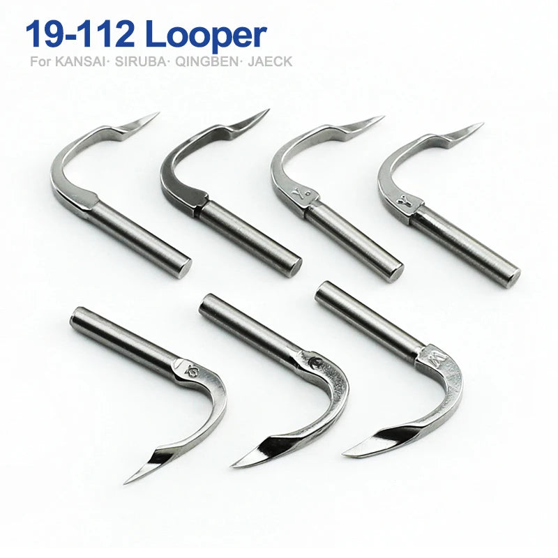 10 PCS 19-112 Looper For KANSAI SPECIAL  DFB1404 1433P SIRUBA VC008 12064P Industrial Multi-Needle Sewing Machine  Parts