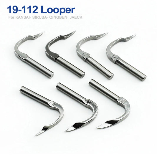 10 PCS 19-112 Looper For KANSAI SPECIAL  DFB1404 1433P SIRUBA VC008 12064P Industrial Multi-Needle Sewing Machine  Parts