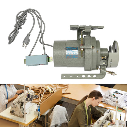 Industrial Sewing Machine Clutch Motor 400W 3450RPM Electric with Belt Guard T12 Plug 1/2HP Quite Running 110V High Efficiency