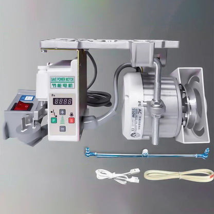 Sewing Machine Energy Saving Motor 220V Flatbed Twin Needle Machine Hemming Industrial Brushless Servo Silent Sewing Machine