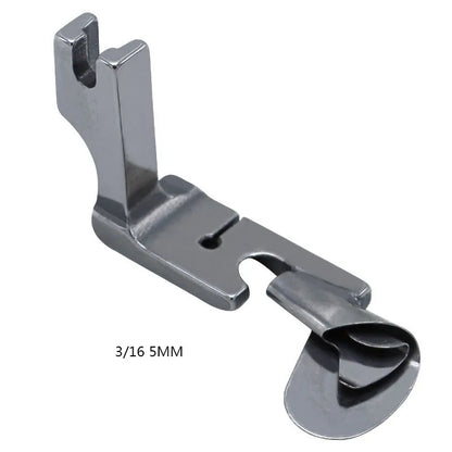 1 PC Industrial Sewing Machine Curved Hemming Foot Silk Chiffon Skirt Crimping Presser Foot Hem Pull Tube Presser Foot