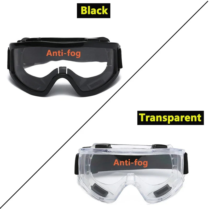 Fog-proof Safety Goggles Anti Splash Dust-Proof Work Lab Eyewear Eye Protection Research Safe Riding Goggle Glasses Clear Lens