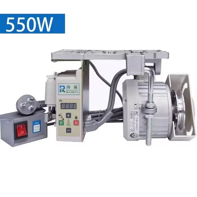 Sewing Machine Energy Saving Motor 220V Flatbed Twin Needle Machine Hemming Industrial Brushless Servo Silent Sewing Machine
