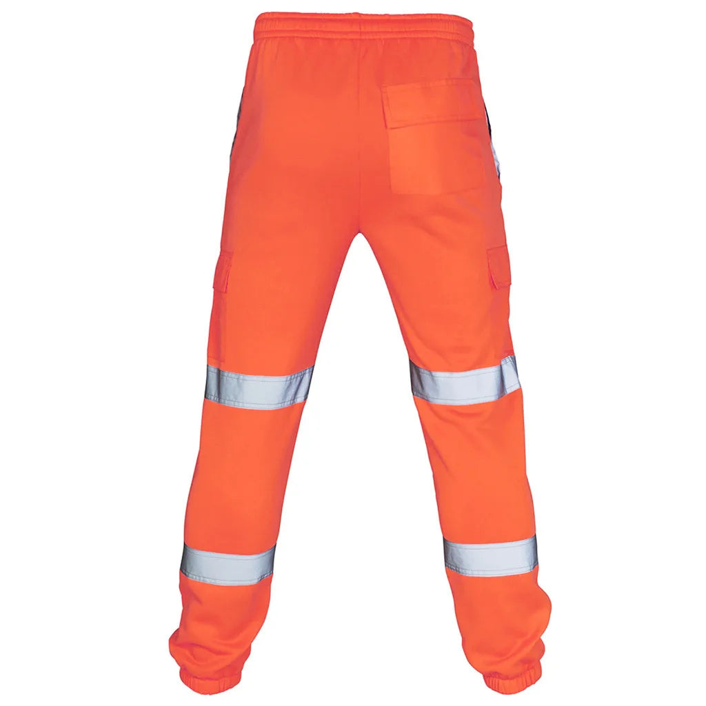 Reflective Stripes Strips Pants Men Work Trousers Hi Vis Pants High Visibility Work Wear Pants Road Construction Safety Trousers