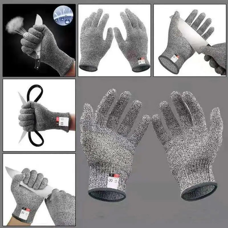 Security Protection Anti-Cut Gloves Cut Proof Stab Resistant Stainless Steel Wire Metal Mesh Butcher Cut-Resistant Work Gloves