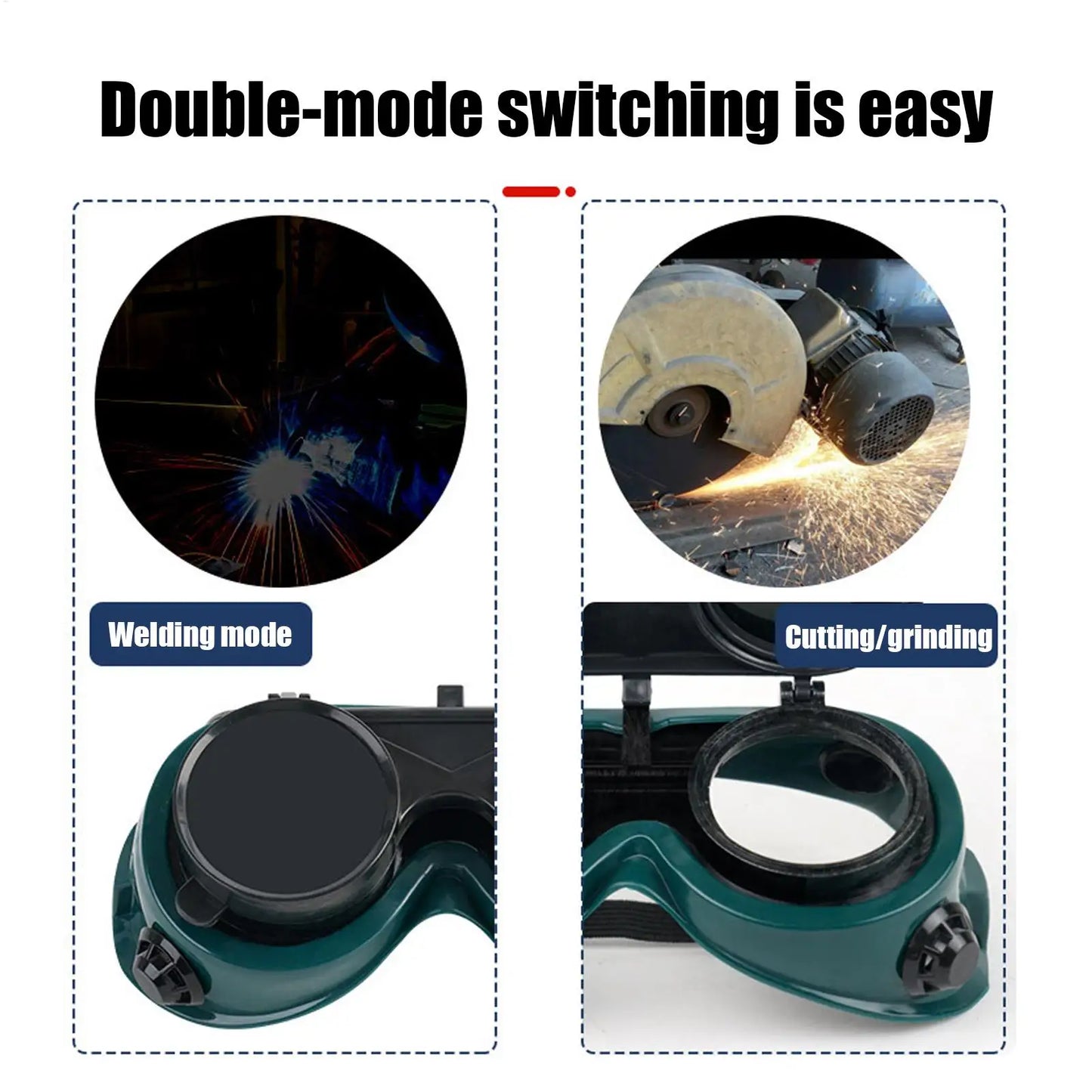 Anti-glare Protective Welding Glasses Portable Welding Goggles With Flipup Safety Protective Grinding Glasses Welder Protection
