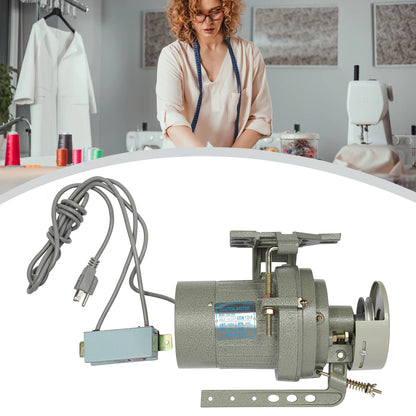 Industrial Sewing Machine Clutch Motor 400W 3450RPM Electric with Belt Guard T12 Plug 1/2HP Quite Running 110V High Efficiency