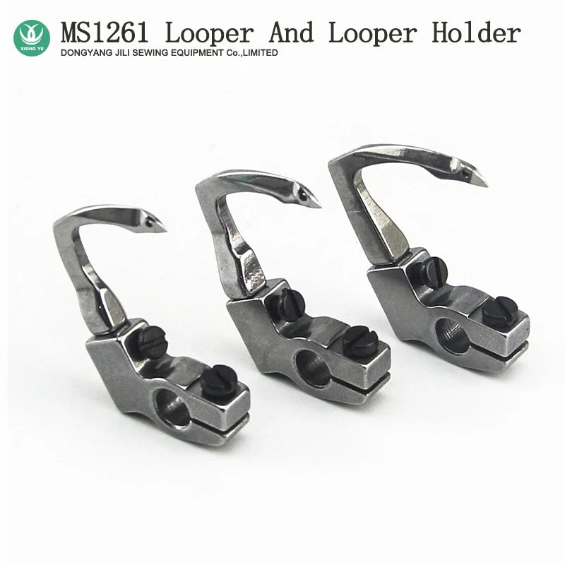 MS1261 Looper Set For JUKI MS1261-V045 Double Needle Chain Stitch Feed Off the Arm Sewing Machine 129-68558 L 129-68855 R
