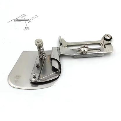 Hemming Folder Universal Rubber String Elastic Band Curved Edging Roll Rubber Curling Clipping Sewing Machine Presser