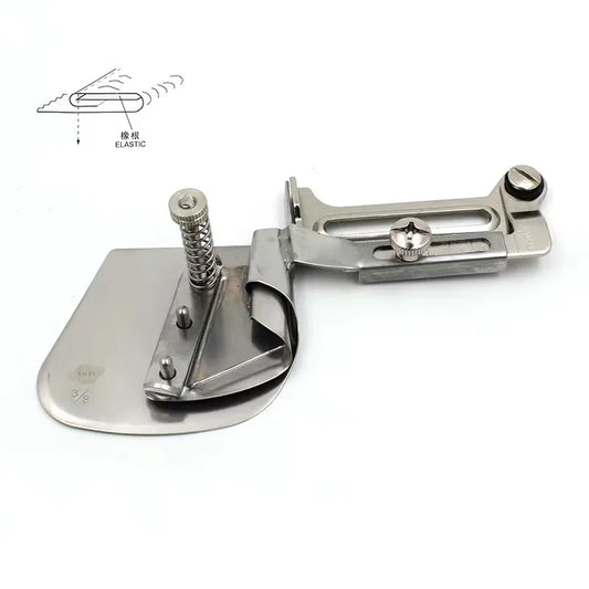 Hemming Folder Universal Rubber String Elastic Band Curved Edging Roll Rubber Curling Clipping Sewing Machine Presser