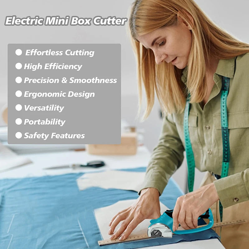 220V Cordless Electric Scissors Rotary Cutter Rechargeable Electric Fabric Scissor With Blade For Leather Carpet Sewing