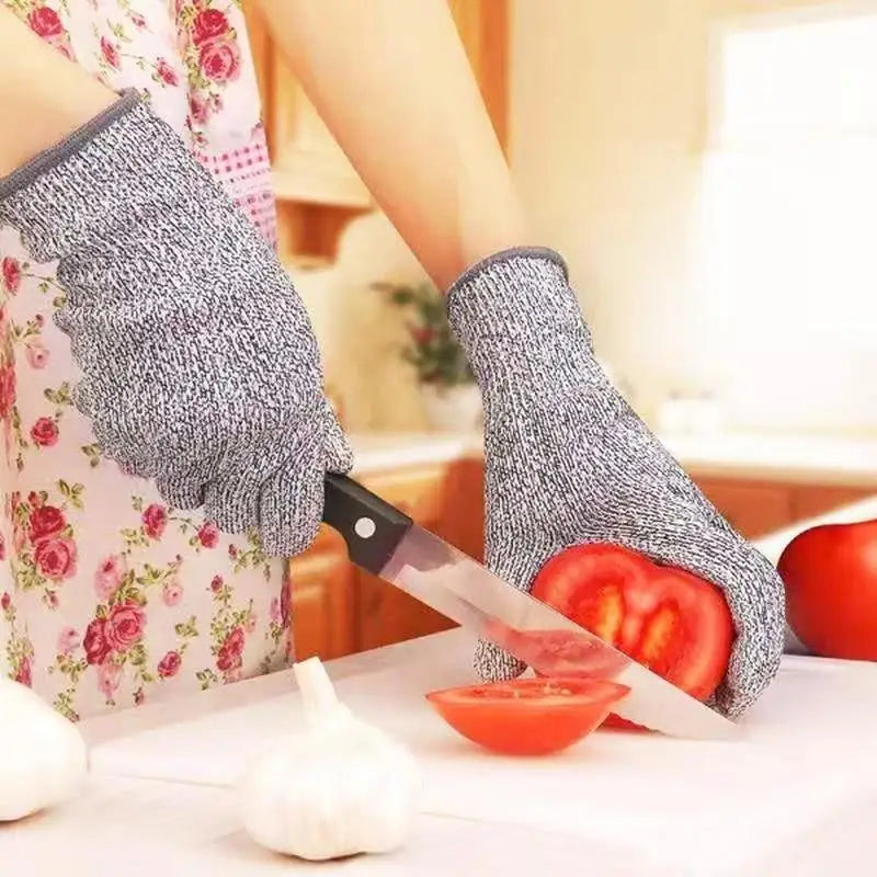 Security Protection Anti-Cut Gloves Cut Proof Stab Resistant Stainless Steel Wire Metal Mesh Butcher Cut-Resistant Work Gloves