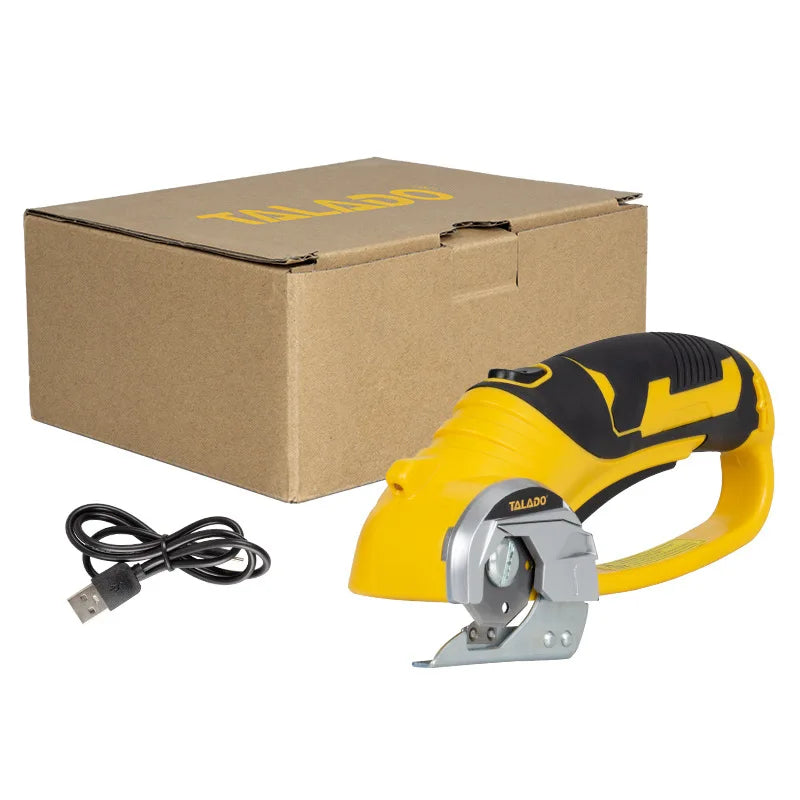 220V Cordless Electric Scissors Rotary Cutter Rechargeable Electric Fabric Scissor With Blade For Leather Carpet Sewing