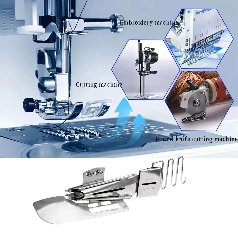 Industrial Sewing Machine Sewing Flat Binder Folder Steel Binder Cover Stitch Binding Attachment Tape Binder Adjustable