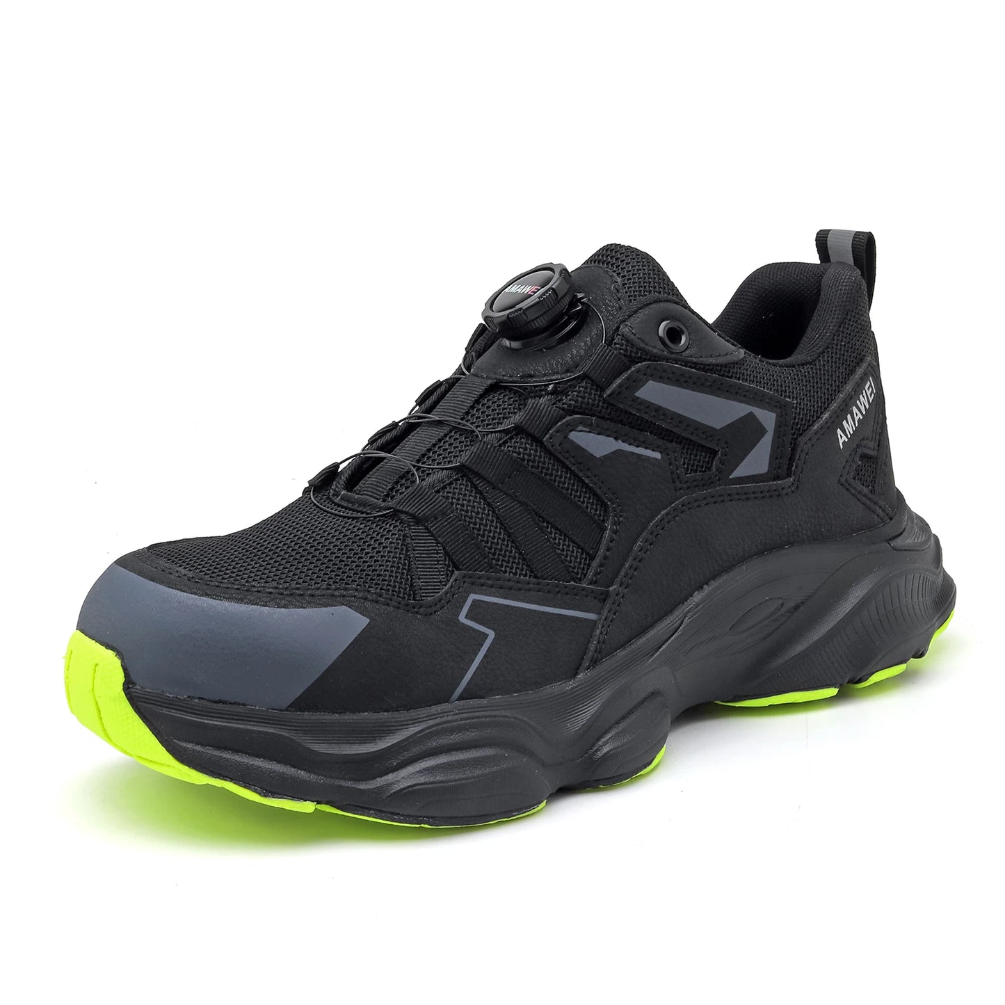 Steel Toe Safety Shoes Men, Anti-Puncture Anti-Smash Non Slip Industrial Work Boots, Lightweight CE New Work Safety Shoes