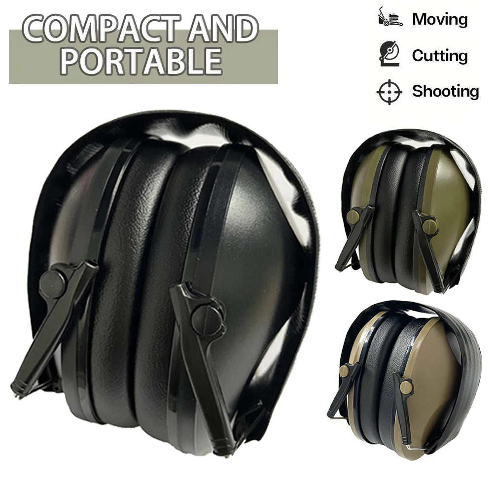 Tactical Earmuffs Shooting Protection Hearing Earmuffs Adjustable Size Sleep Safety Noise-Proof Soundproof Headphones