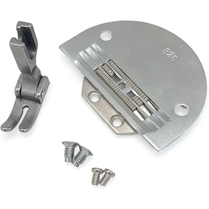1 Set Needle Plate #E20 & Feed Dog #149057 & Presser Foot #24983 & 4 Screws For JUKI Brother 1 Needle Sewing Machine Accessories