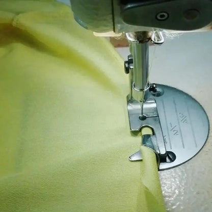 1 PC Industrial Sewing Machine Curved Hemming Foot Silk Chiffon Skirt Crimping Presser Foot Hem Pull Tube Presser Foot