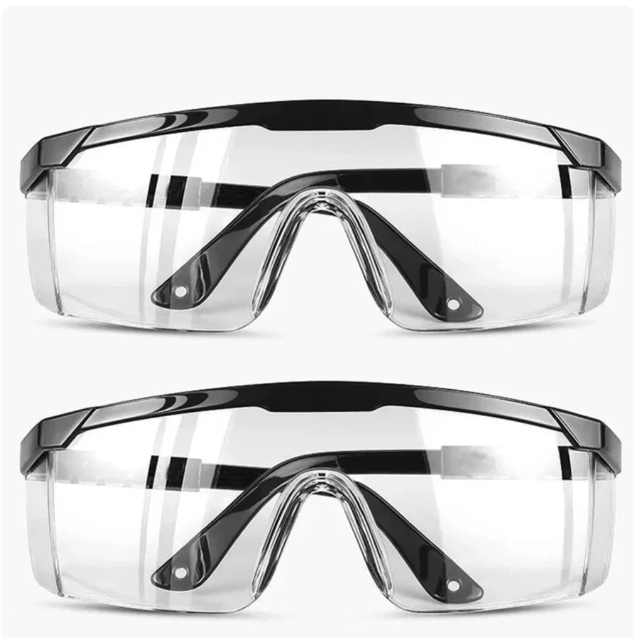 2Pairs Goggles Of Anti-Splash Windproof And Dustproof Laboratory Industrial Riding Safety Goggles Men's And Women's Glasses