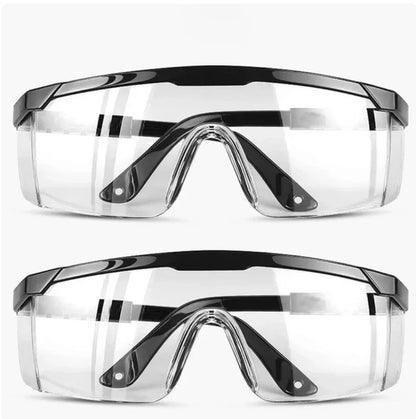 2Pairs Goggles Of Anti-Splash Windproof And Dustproof Laboratory Industrial Riding Safety Goggles Men's And Women's Glasses