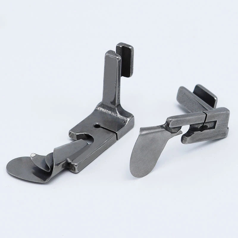 1 PC Industrial Sewing Machine Curved Hemming Foot Silk Chiffon Skirt Crimping Presser Foot Hem Pull Tube Presser Foot