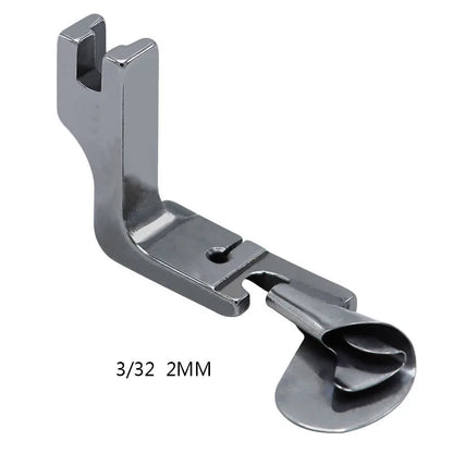 1 PC Industrial Sewing Machine Curved Hemming Foot Silk Chiffon Skirt Crimping Presser Foot Hem Pull Tube Presser Foot