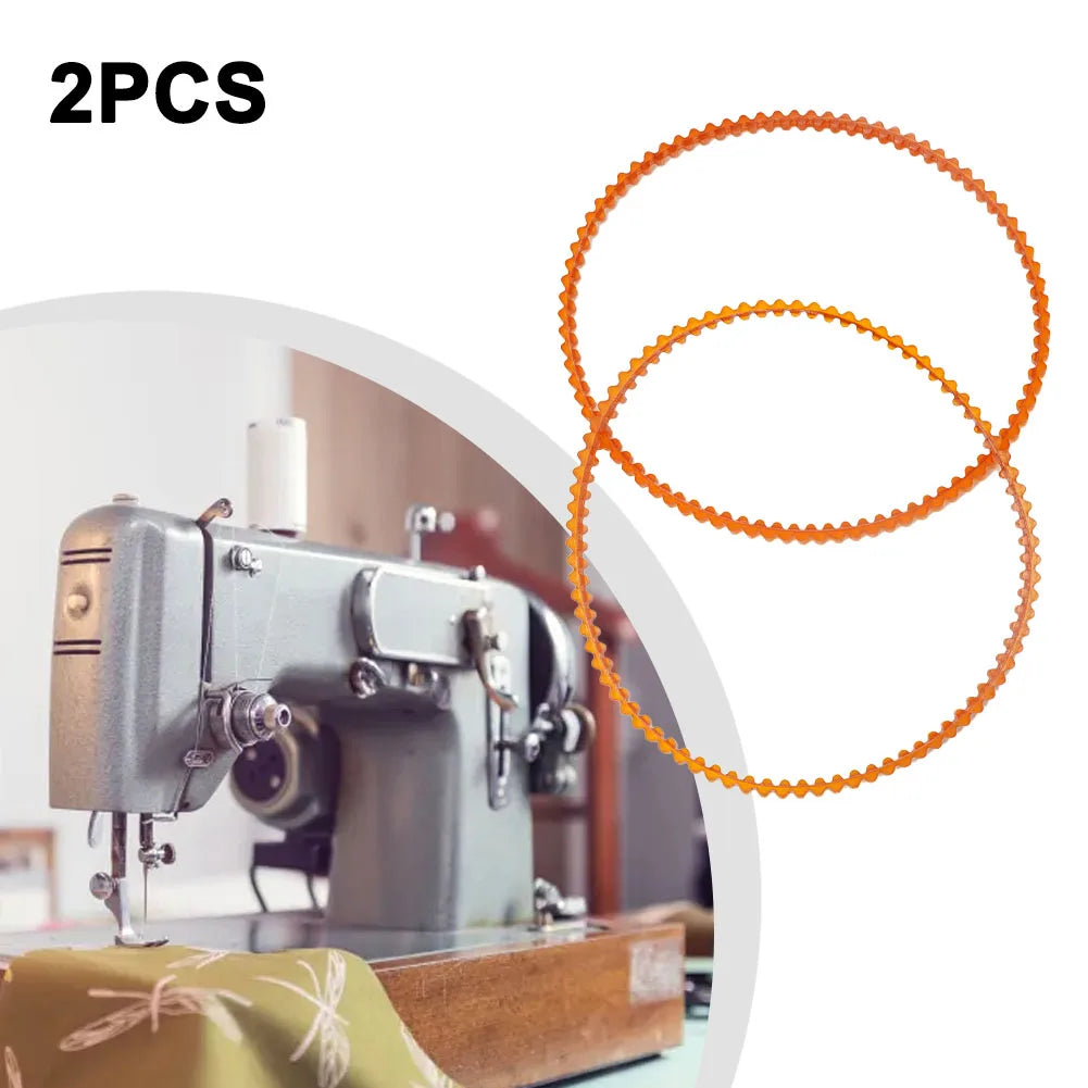2 Pcs Random Color Of Household Sewing Machine Belt Nylon Beige High Quality Motor Serrated Belts
