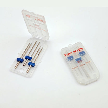 3Pcs/Set Double Needles Size 2/3/4mm And Wrinkled 9 Grooves Sewing Presser Foot Multifuctional Sewing Machine Accessories