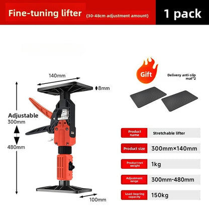 Adjustable Slow Drop Cabinet Lifter Tool Extendable Support for Effortless Installation