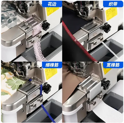 Adjustable elastic band tool for overlock machines - wide & narrow edge sealing machine accessories