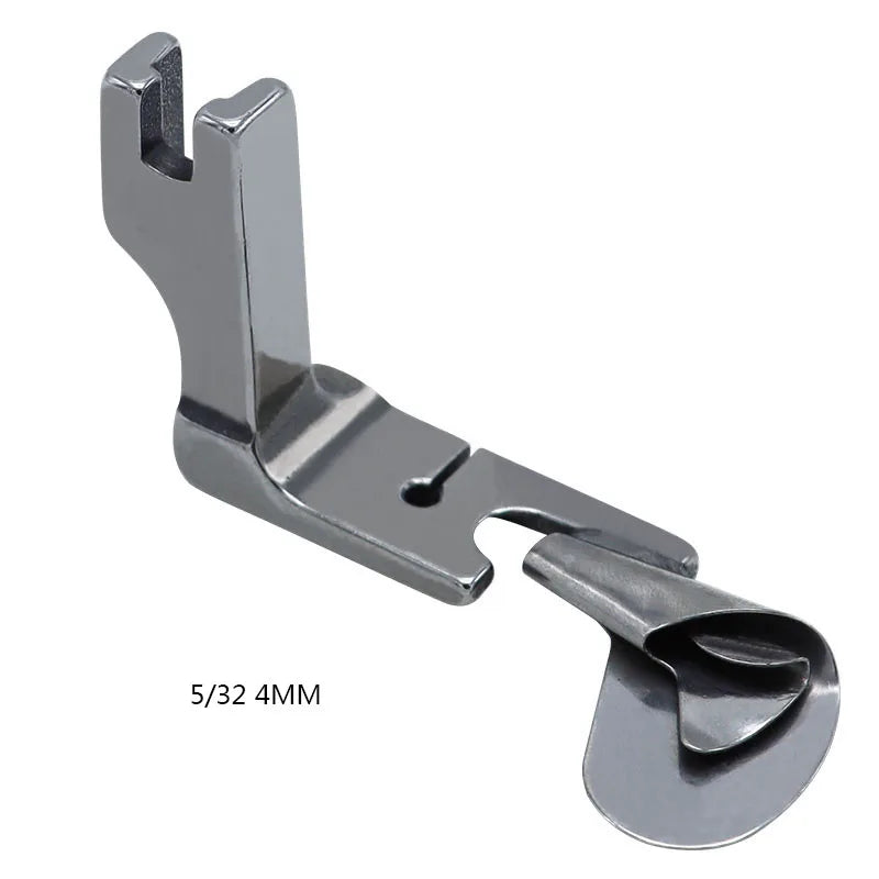 1 PC Industrial Sewing Machine Curved Hemming Foot Silk Chiffon Skirt Crimping Presser Foot Hem Pull Tube Presser Foot