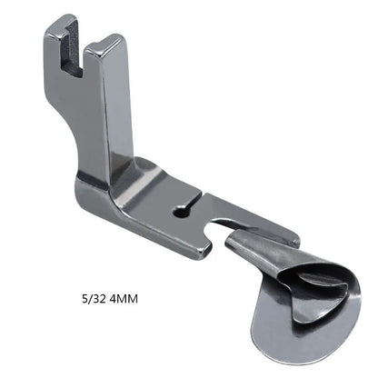 1 PC Industrial Sewing Machine Curved Hemming Foot Silk Chiffon Skirt Crimping Presser Foot Hem Pull Tube Presser Foot