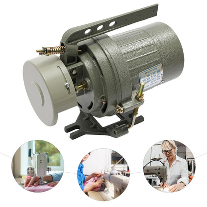 Industrial Sewing Machine Clutch Motor 400W 3450RPM Electric with Belt Guard T12 Plug 1/2HP Quite Running 110V High Efficiency