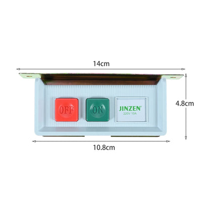 220V On/Off Push Button Switch Box With Cord 10A for Industrial Sewing Machines Push Button Snap-In Flat Car Motor Replacements