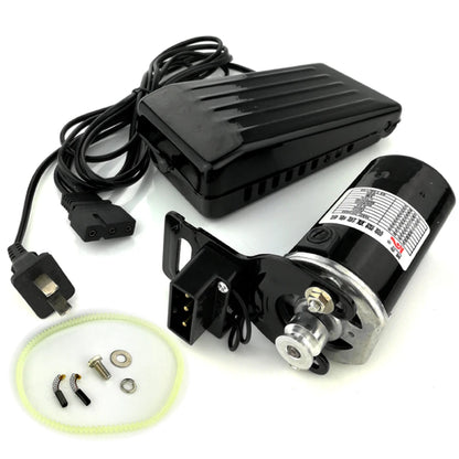 220V 180W 10000RPM Electric Sewing Machine Motor Set Home Sewing Machine Accessories Black Motor With Foot Control Pedal