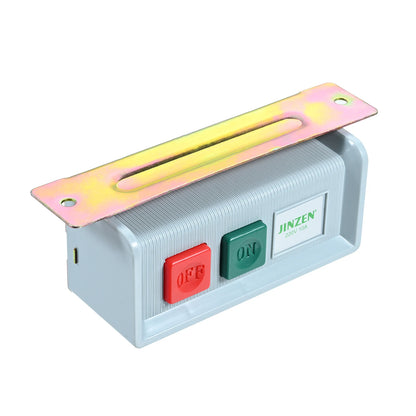 220V On/Off Push Button Switch Box With Cord 10A for Industrial Sewing Machines Push Button Snap-In Flat Car Motor Replacements